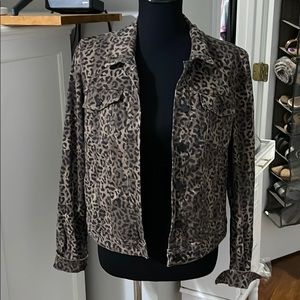Leopard Denim Jacket